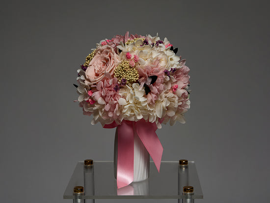 Petite and charming Tiny Treasures bouquet by MIKONA Flowers