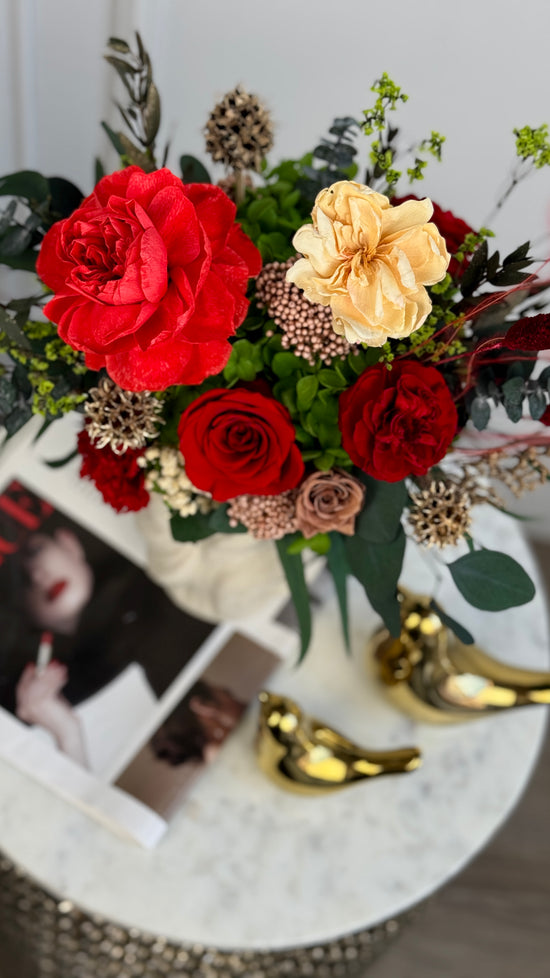 Preserved Flower Arrangement in Vase