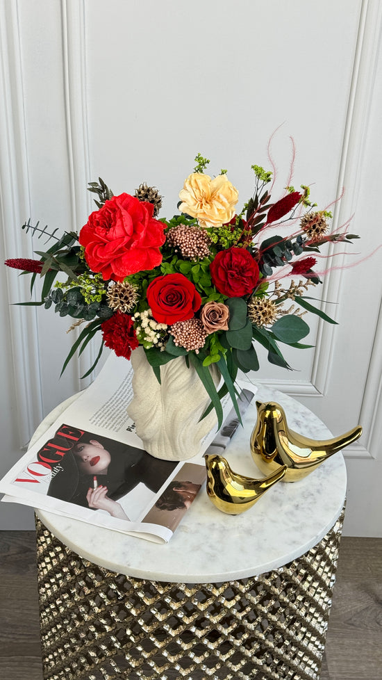 Preserved Flower Arrangement in Vase