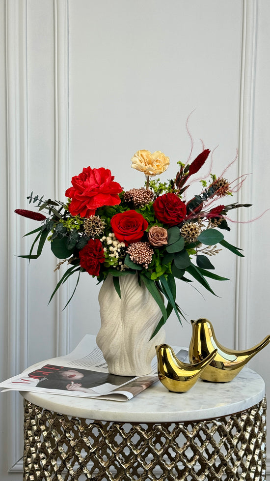 Preserved Flower Arrangement in Vase