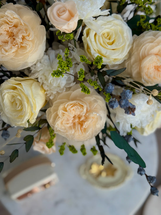 Luxury preserved flowers Los Angeles ceramic vase