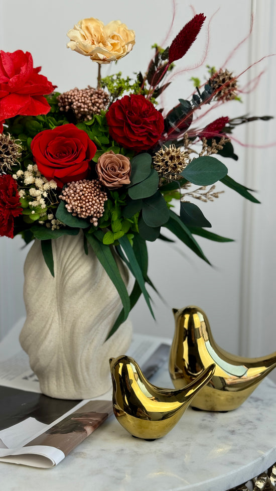 Preserved Flower Arrangement in Vase