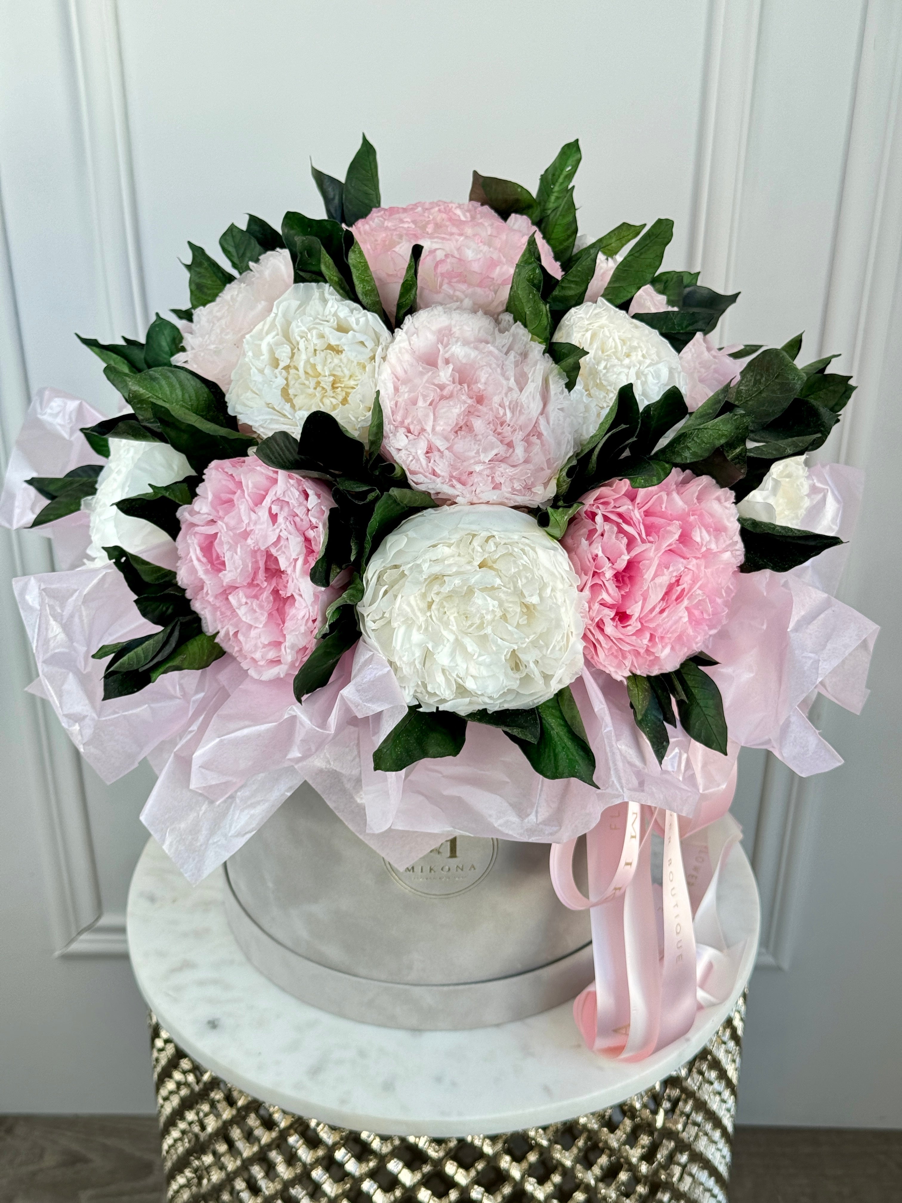 Peony Paradise Preserved Arrangement in Los Angeles – MIKONA