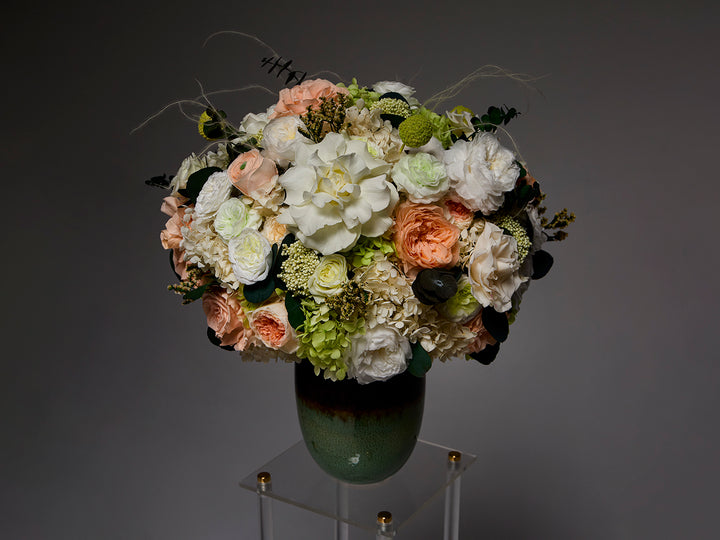 "Tender pastel bouquet Delicate Embrace by MIKONA Flowers"
