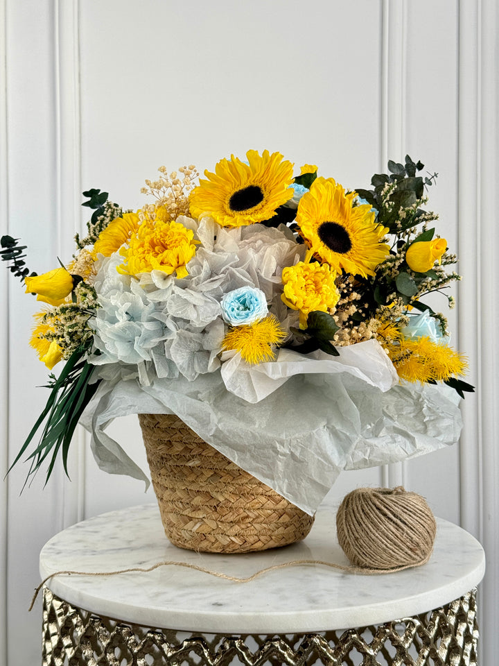 Golden Glow Basket