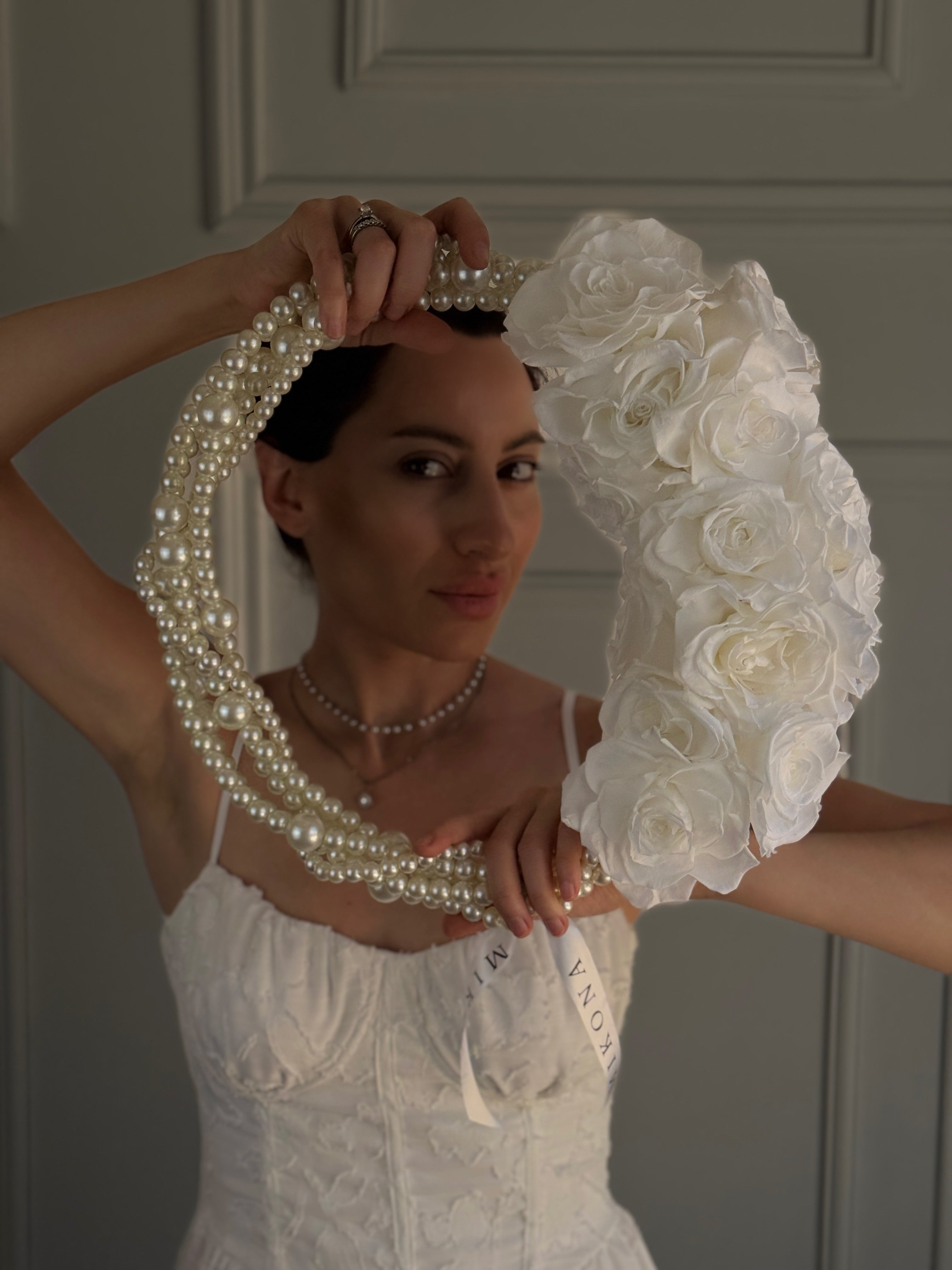 Halo of Love elegant preserved wedding flower arrangement for brides in Los Angeles