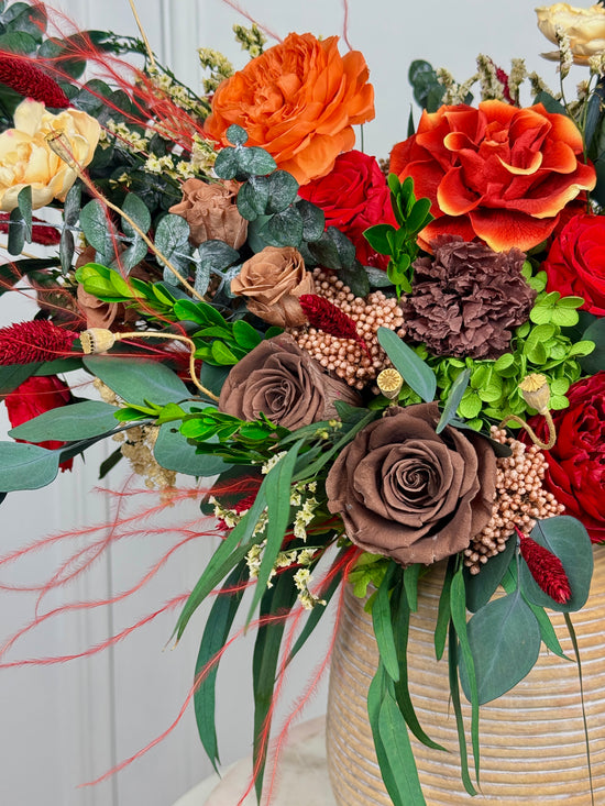 Tuberosa maintenance-free preserved flowers in Origami Vase