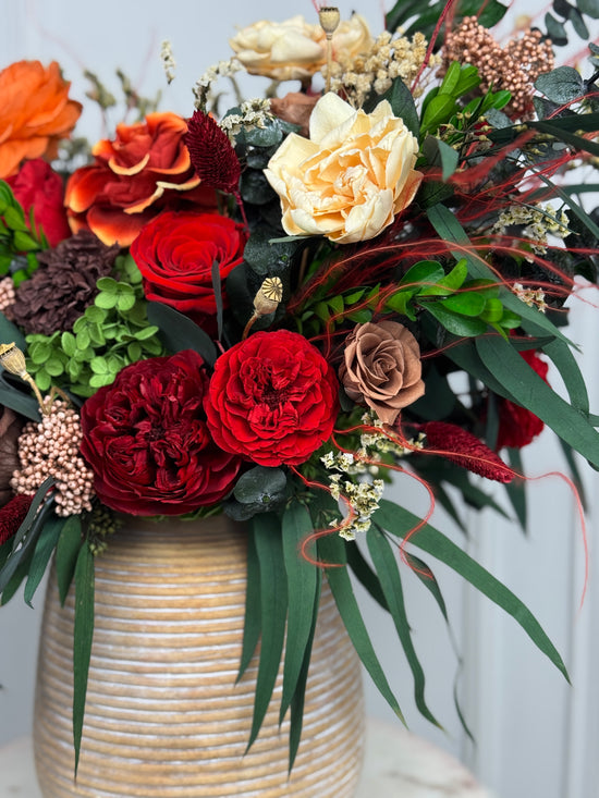 Tuberosa preserved flowers with cream gardenias