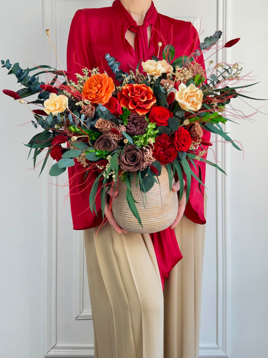 Elegant Tuberosa preserved flower arrangement for home décor